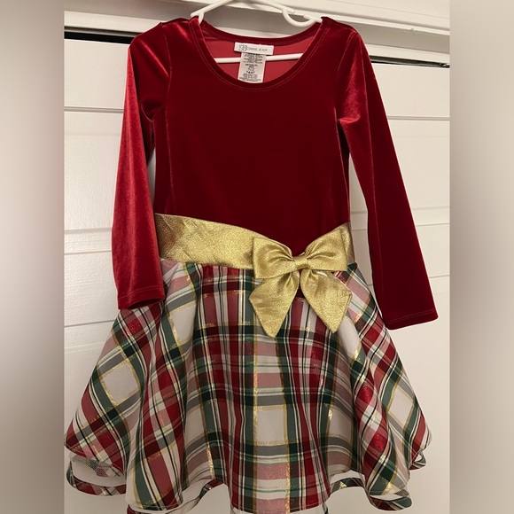 Bonnie Jean Girl's Drop Waist Holiday Christmas Dress Bonnie Jean Girl's Drop Waist Holiday Christmas Dress